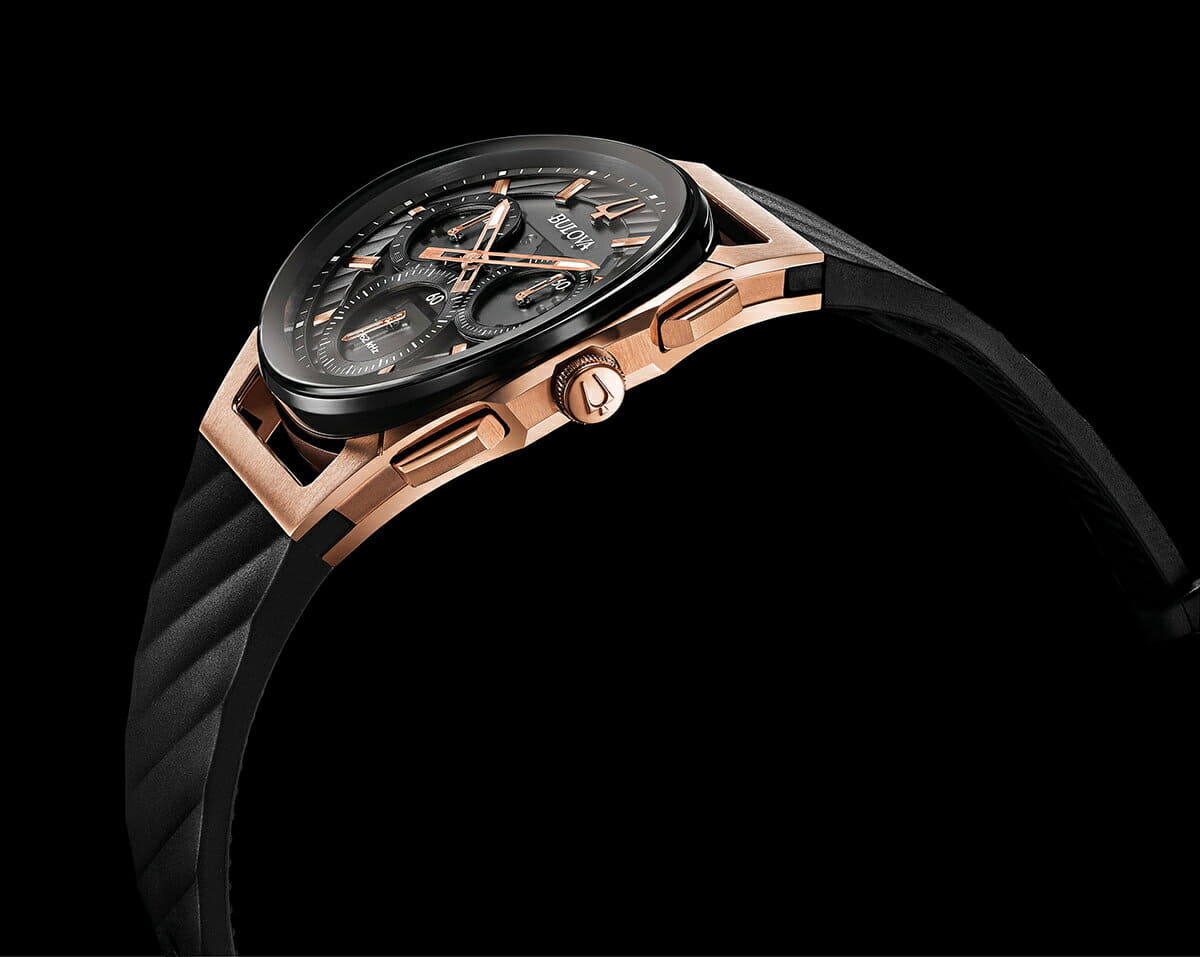 New Bulova BULOVA watch men curve CURV chronograph 98A185 BE FORWARD Store