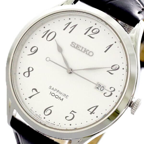 New]SEIKO SEIKO watch men SGEH75P1 quartz white Black [watch foreign  countries import product] - BE FORWARD Store