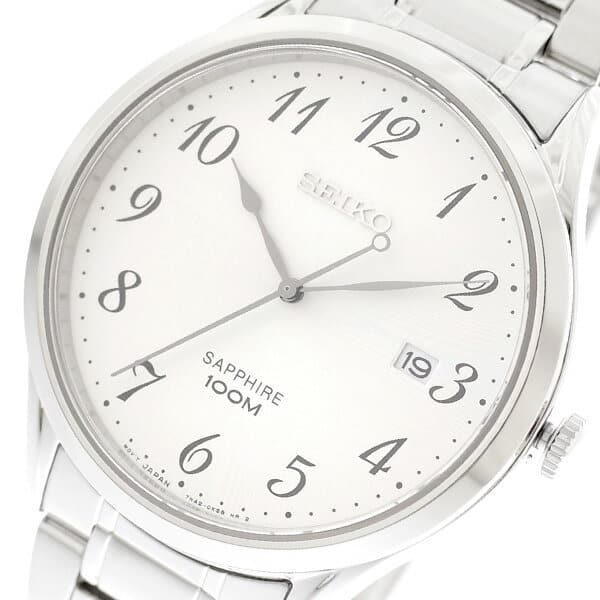 New]SEIKO SEIKO watch men SGEH73P1 quartz white silver [watch foreign  countries import product] - BE FORWARD Store