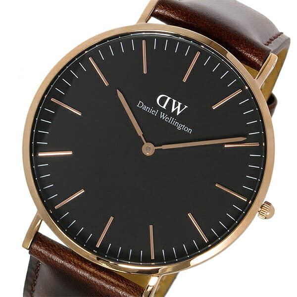 Produktion frokost rulletrappe New]Daniel Wellington Classic Black Bristol/Rose 40mm men's watch  DW00100125 [watch foreign countries import product] - BE FORWARD Store