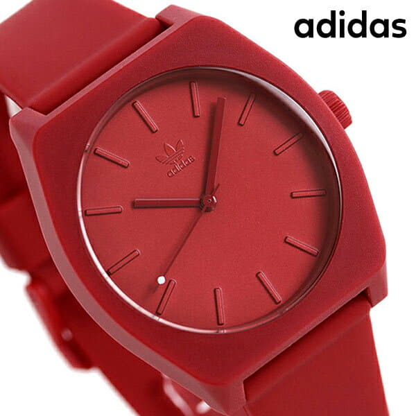 adidas red watch