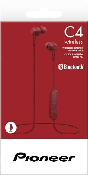 New Pioneer Pioneer Bluetooth Earphone Canal Type Pioneer Red Se C4bt R Remote Control Microphone Adaptive Wireless Right And Left Cord Bluetooth Sec4btr Be Forward Store