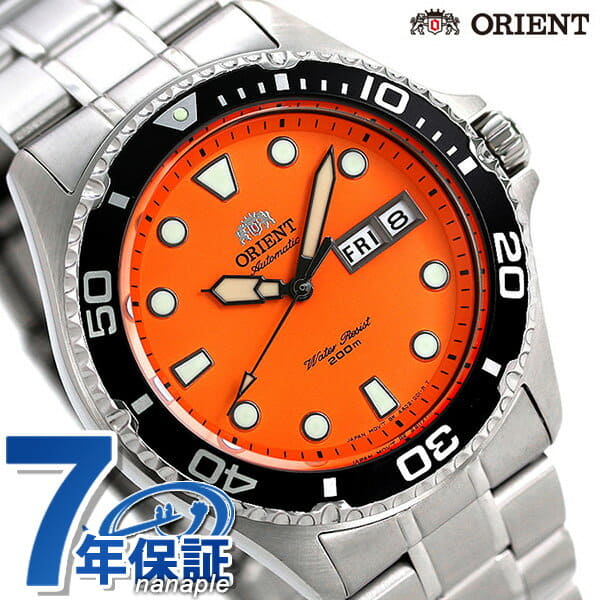 New] orient Mako-limited model divers watch self-winding watch men watch RN-AA0202Y  ORIENT orange BE FORWARD Store