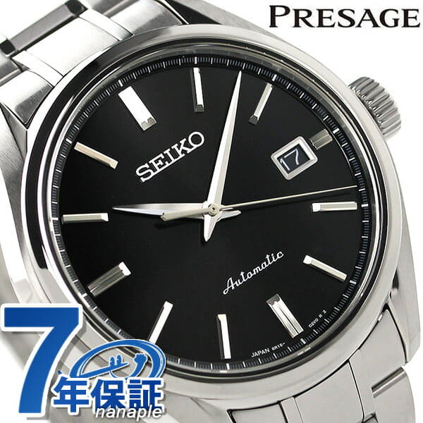 New]Seiko PRESAGE Men's Automatic Winding Mechanical Watch Black SARX035 -  BE FORWARD Store