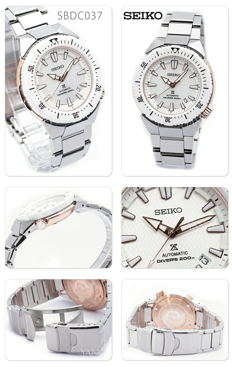 New SEIKO Pross pecks SBDC037 self winding watch mechanical SEIKO PROSPEX trance ocean men watch band adjustment RCP 10spl