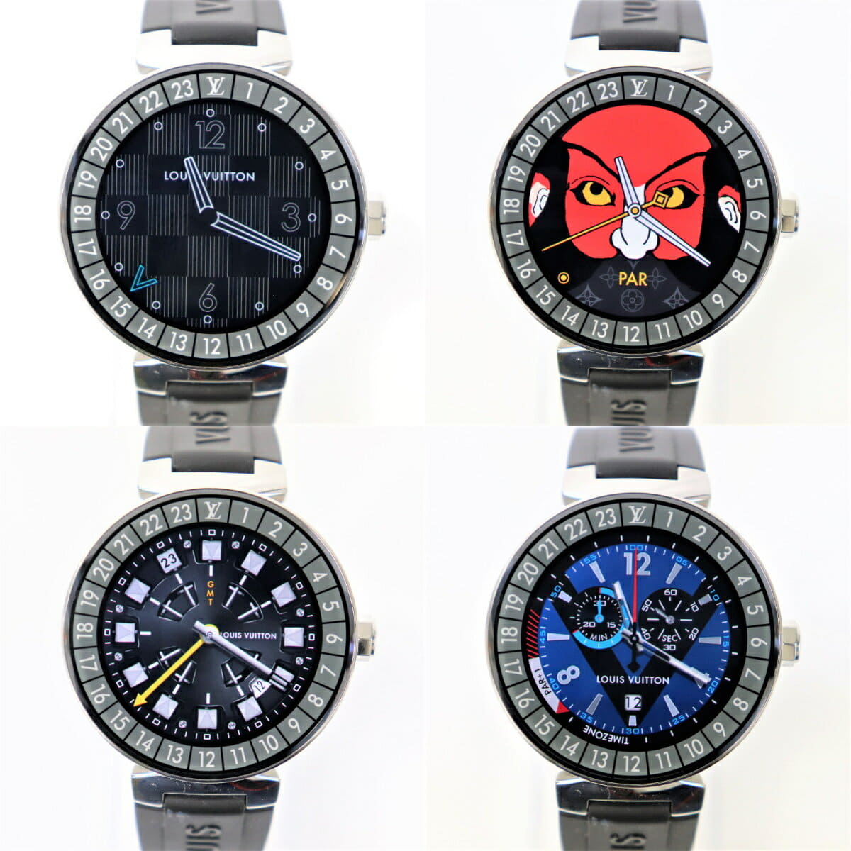 Louis Vuitton Tambour Horizon Stainless Steel Rubber belt Qa004 Unisex x5KQ58ZHsZKcrTMqonGseX.jpg main image 3