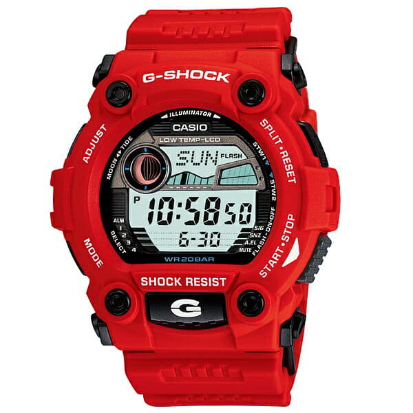 g shock men red