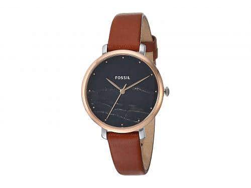 New Watch fob watch Jacqueline ES4378 Brown for the fosshiru Fossil Lady s BE FORWARD Store