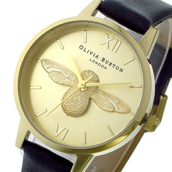 New OLIVIA BURTON animal motif quartz Ladies Watch OB15AM70 gold BE FORWARD Store