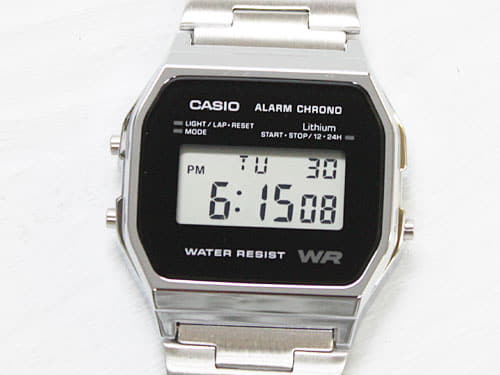 New] CASIO STANDARD A158WEA 1JF silver Black [Casio standard