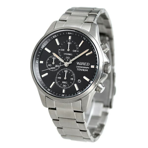 SEIKO WIRED CHRONOGRAPH 腕時計 New] SEIKO wired SEIKO WIRED titanium chronograph men watch