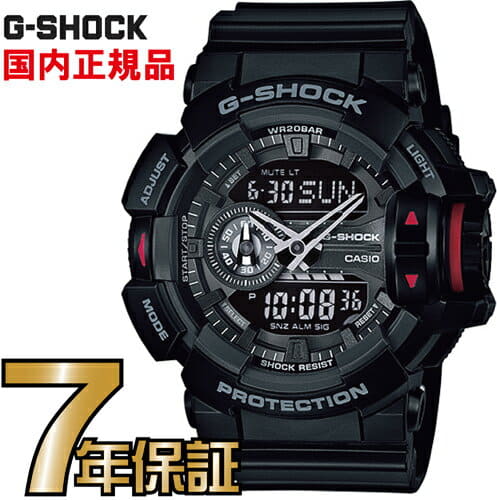 New I adopt a rotary switch of the G SHOCK CASIO analog GA 400 1BJF G SHOCK Casio G Shock large size and New model of GA 400 which realized sensible operation appears. BE FORWARD Store