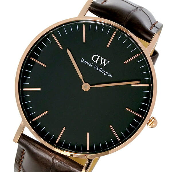 New Daniel Wellington Classic Watch for Unisex Black York Rose 36mm DW00100140 BE FORWARD Store