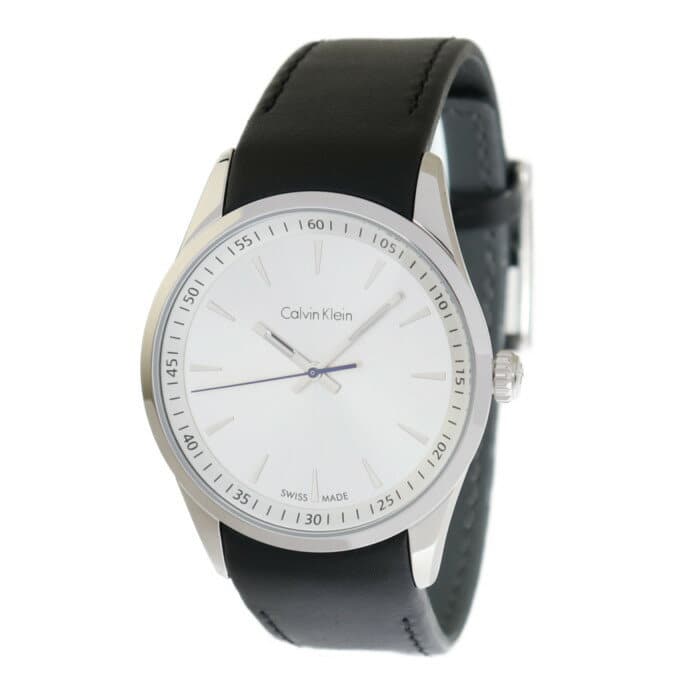 New]Calvin Klein K5A311C6 men watch boldface | Calvin Klein CK leather  leather black Black silver - BE FORWARD Store