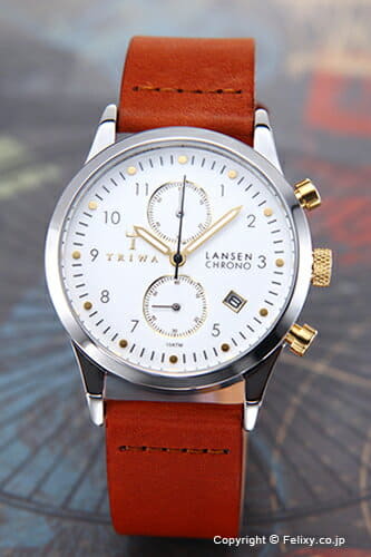 New Thoria TRIWA watch men Ivory Lansen Chrono ivory orchid sen