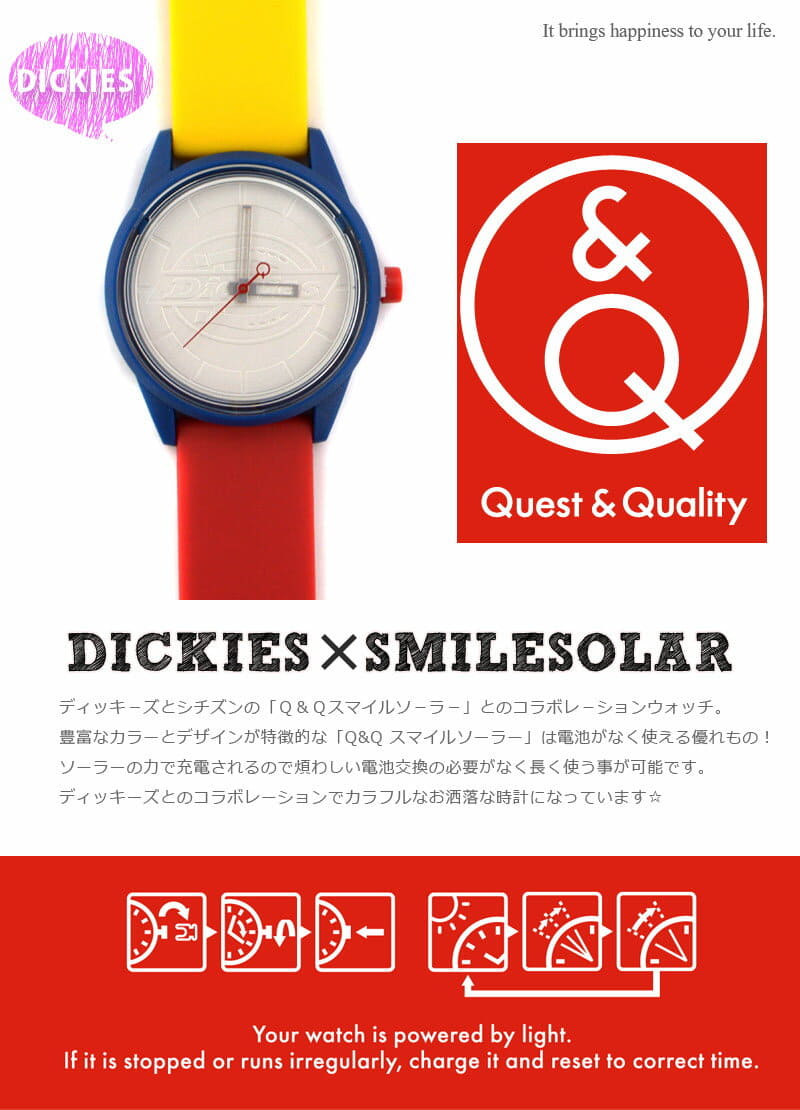 New Dickies Clock Dickies Watch Citizen Smile Solar Smilesolar Canbus Men Lady S High School Student Attending School Goods Be Forward Store