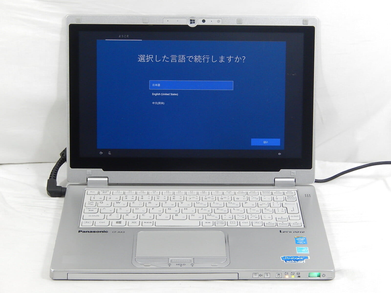 Panasonic Let'sNote CF-AX3 Corei5(4300U) メモリ4GB SSD 128GB