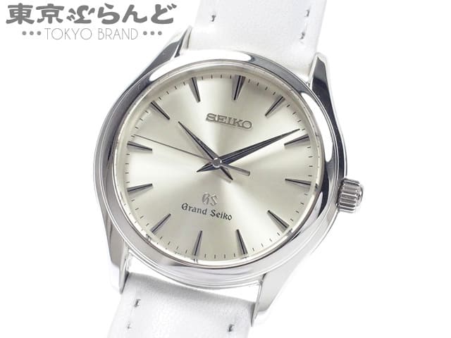 Used]101390235 1 ○ Grand Seiko GrandSeiko 9F quartz platinum case watch  Men's quartz type Pt950 leather SBGX017 9F61-0A40 - BE FORWARD Store