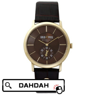 New]G21003GA GOLD PFEIL gold file men watch - BE FORWARD Store