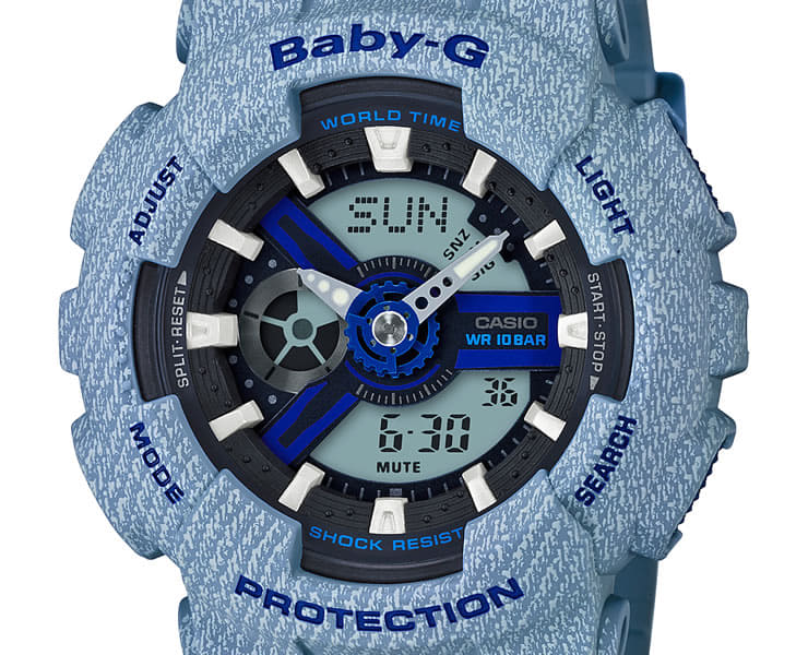 baby g denim watch