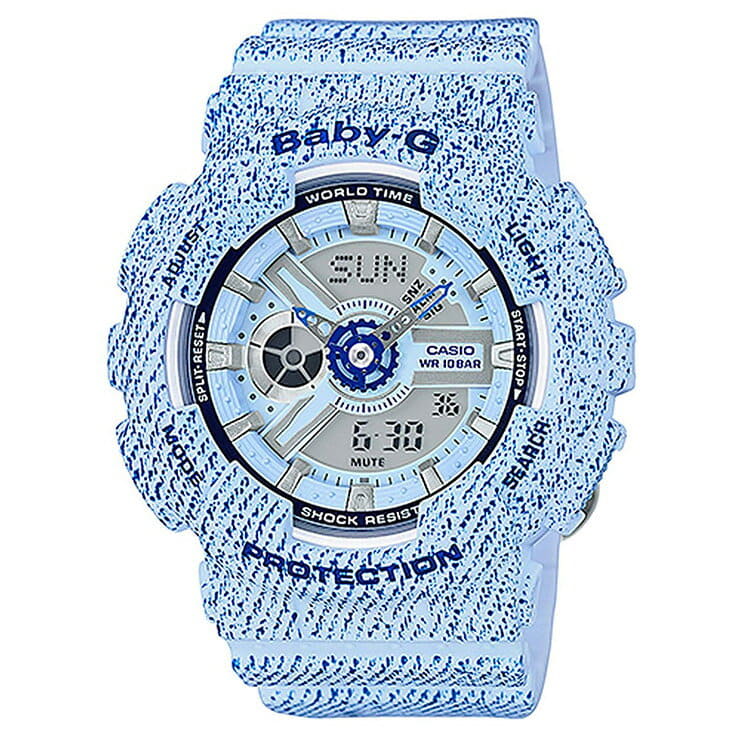 Baby g denim watch sale