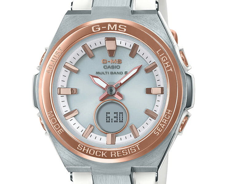 New]Casio baby G electric wave sorajimizuhowaito gold MSG-W200RSC 