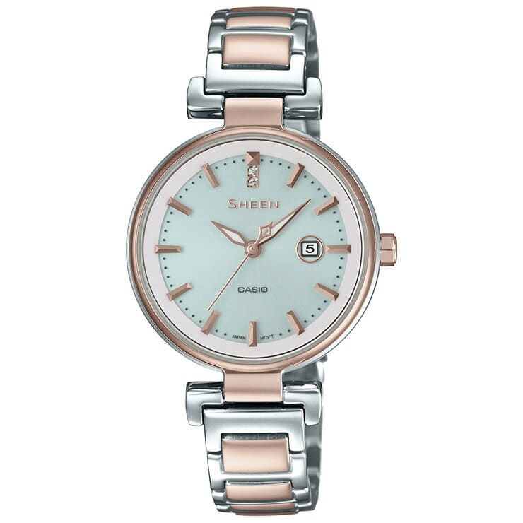 casio watch gold and silver