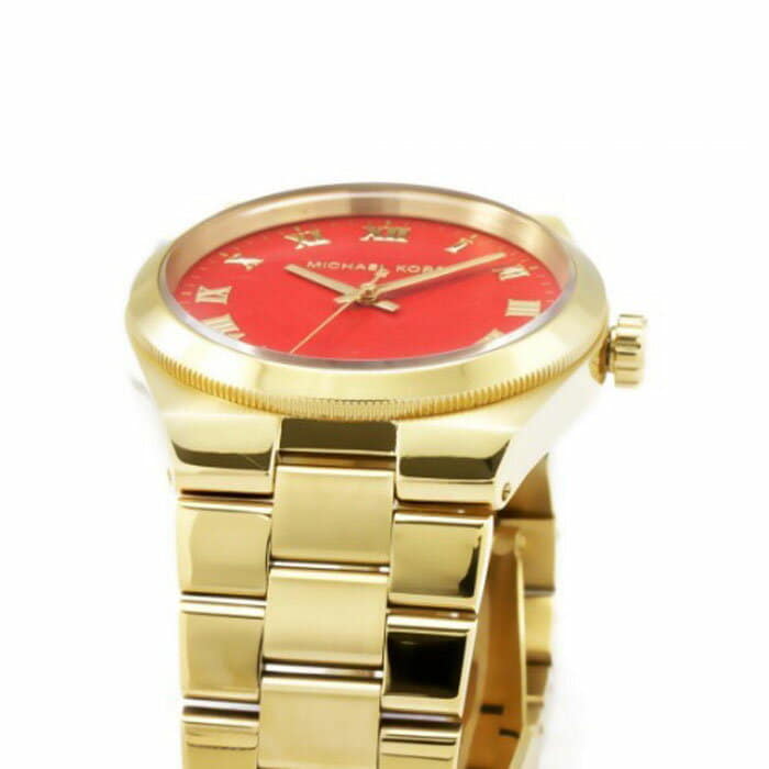 New]Michael Kors MICHAEL KORS MK5936 watch Lady's gold red stainless steel  - BE FORWARD Store