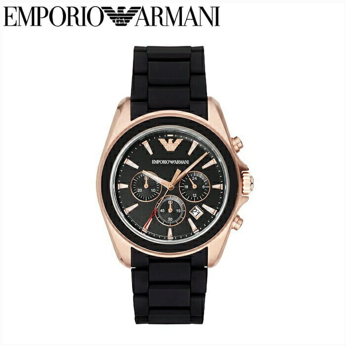 New Replace a product clearance Watch of the Emporio Armani EMPORIO ARMANI supotiboshiguma clock watch mens Black pink Gold AR6066 pink Gold BE FORWARD Store
