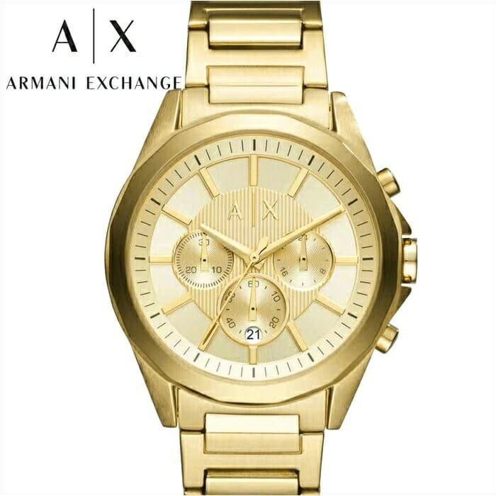 armani exchange watch mens gold