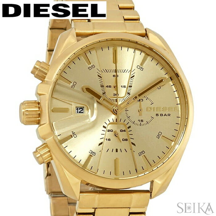 New Diesel DIESEL DZ4475 M S 9 mens clock watch Gold BE FORWARD Store