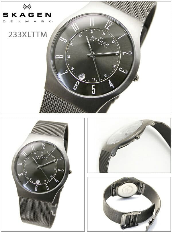 New]Skagen SKAGEN clock watch mens gray 233XLTTM G2 - BE FORWARD Store