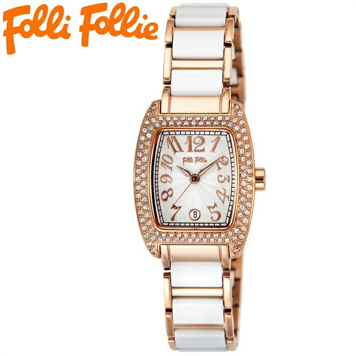 New] Folli Follie s922 ceramic Watch Ladies white pearl  display picture 3