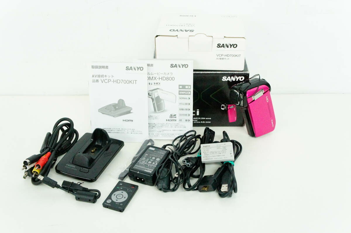 Used]With SANYO SANYO Xacti zakutidejitarumubikamera DMX-HD800