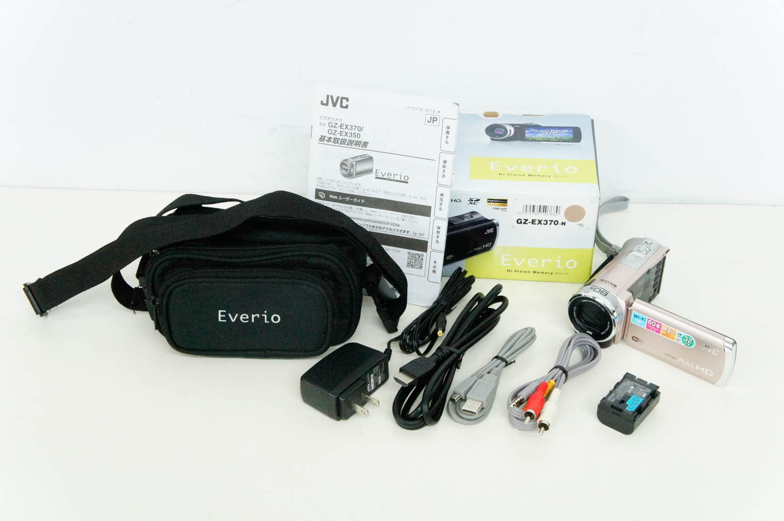Victor・JVC GZ-EX370-N 美品 JVC ハンディカム Everio GZ-EX370-N
