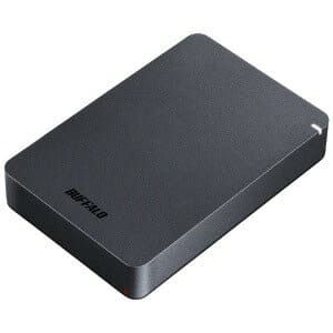 New]Buffalo attaching externally HDD Black [portable model ／4TB] HD-PGF4.  0U3-GBKA - BE FORWARD Store