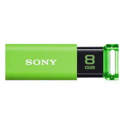 New]SONY USB Memory 8GB Green knock slide-type USM8GU G