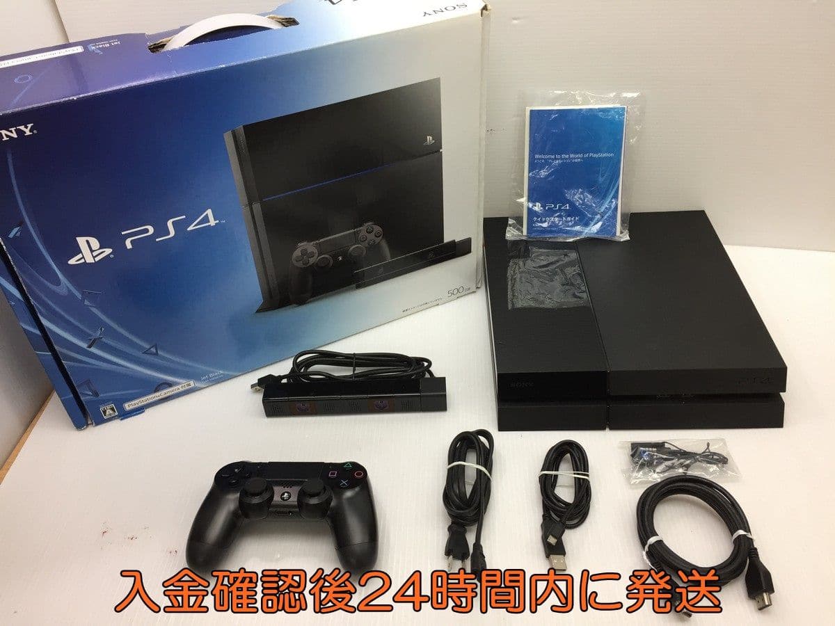 Used](CUH-1000AA01) initialization, operation check finished  2B0215-049yy/F4 for part of middle box missing part PlayStation 4 Black  500GB PlayStation Camera bundling - BE FORWARD Store
