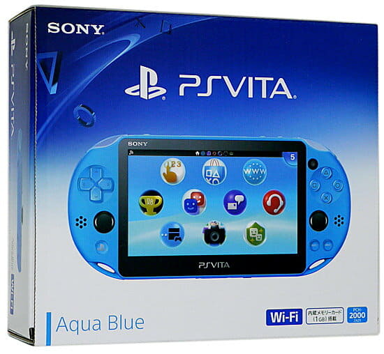 [Used] mer box only in PSVita Wi-Fi model Aqua blue PCH-2000 ZA23