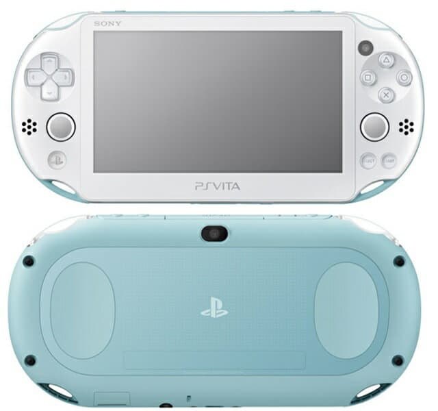 美品PSVITA PCH-2000 LightBlue＆White PS Vita PlayStation Vita New Slim Model - PCH-2000 (Light Blue White)