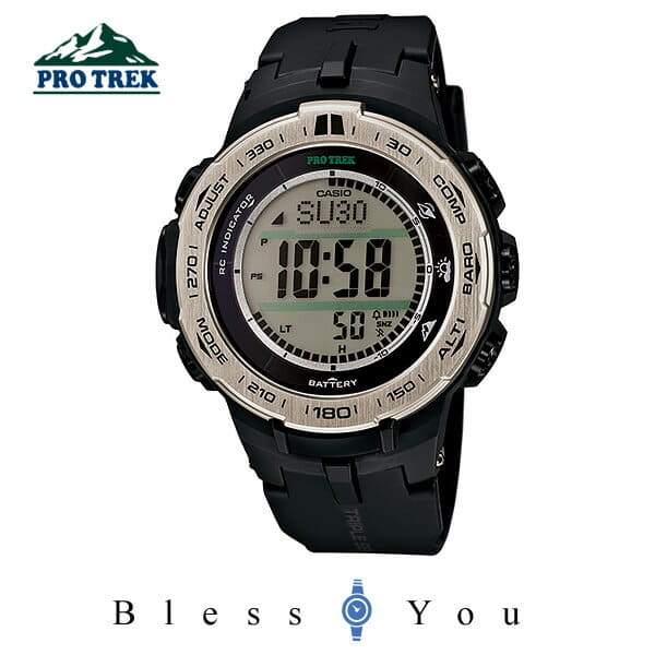New]PROTREK PRW-3100-1JF 40, 0 tough solar radio time signal direction,  altitude, atmospheric pressure, the temperature that Casio PRO TREK letter  is big and is easy to see - BE FORWARD Store