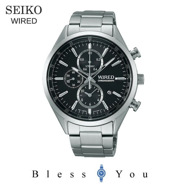 New]SEIKO wired mens watch Black clockface Chronograph AGAV109 16,0 - BE  FORWARD Store
