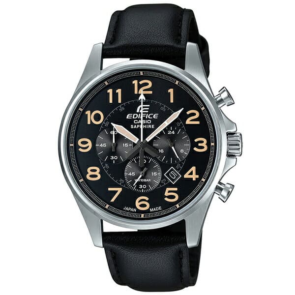 New]Casio Edifice Watch Leather Belt EFB-508JL-1AJF BE FORWARD Store