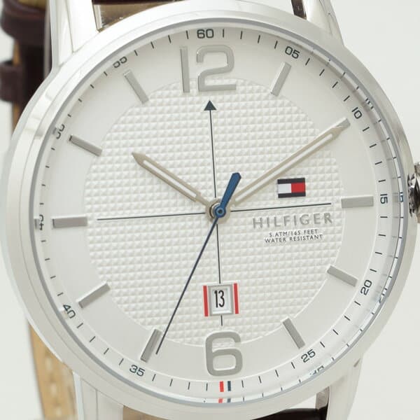 New]tomihirufiga watch 1791217 leather brown Silver mens TOMMY HILFIGER -  BE FORWARD Store