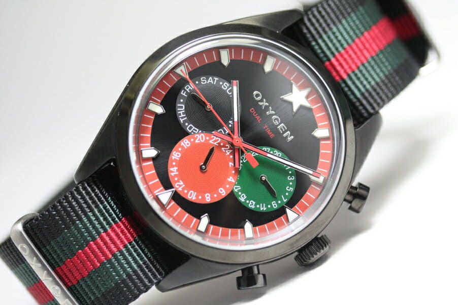 Oxygen dual deals time watch