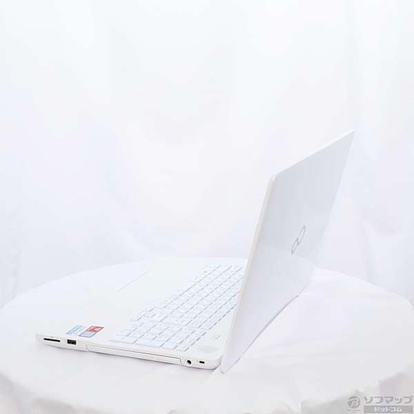 Used]FUJITSU LIFEBOOK AH51/C3 FMVA51C3W premium white [Windows 10 