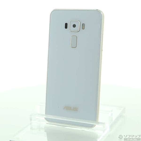 Used]ASUS ZenFone 3 32GB pearl white ASUS_Z017DA SIM-free 344-ud