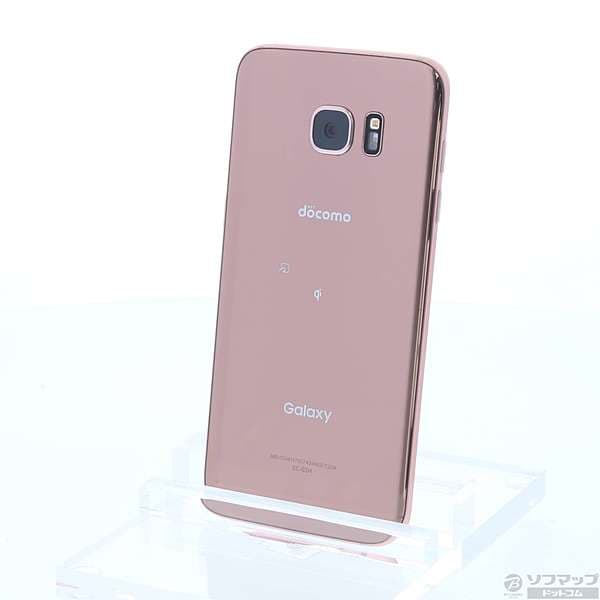 Used]SAMSUNG GALAXY S7 edge 32GB pink Gold SC-02H SIM-free 348-ud