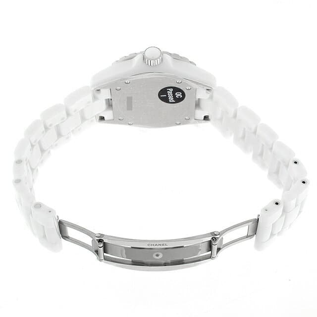 Chanel J12 Diamonds Mother of Pearl White Dial White Steel Strap Watch for  Women Watch for Women