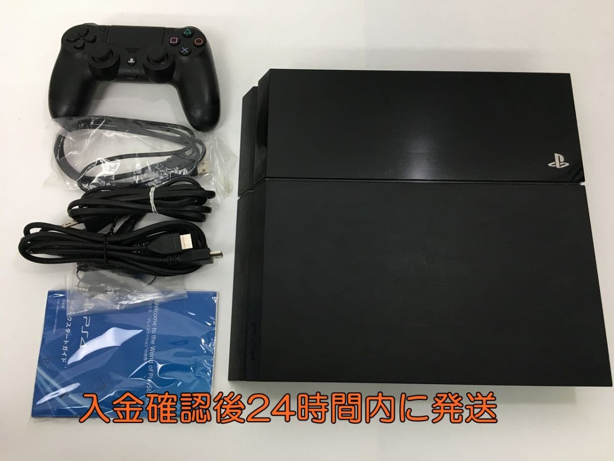 Used]PS4 CUH-1000A jet Black 500GB operation check initialization